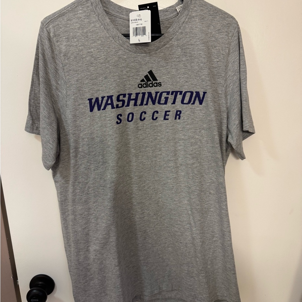 Adidas Gray Washington Soccer Tee